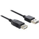 Delock easy-usb-a 2.0 naar usb-a 2.0 verlengkabel (zwart, 5 meter)