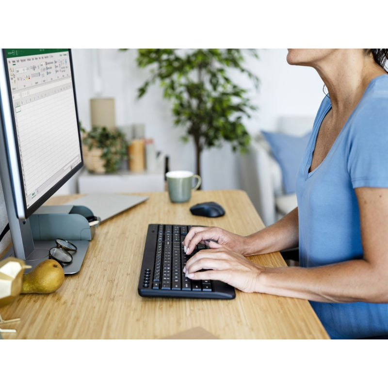 Load image into Gallery viewer, Trust trezo comfort draadloze toetsenbord- en muisset desktopset (zwart, us lay-out (qwerty), 100%)
