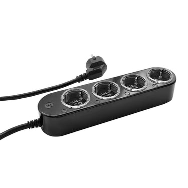 Shelly power strip gen4 stekkerdoos (zwart, wifi, bluetooth, zigbee)
