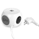 Act connectivity act stekkerdoos kubus met 3 stopcontacten, 30w power delivery usb-c a poorten, kabellengte 1,5m ac2420