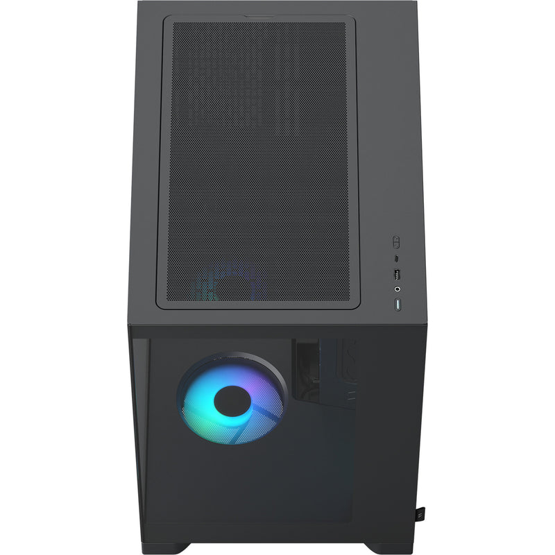 Afbeelding laden in galerijviewer, Fractal design pop 2 vision rgb midi tower behuizing (zwart | 1x usb-a | 1x usb-c | rgb | tempered glass)
