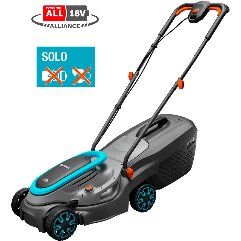 Load image into Gallery viewer, Gardena accugrasmaaier powermax 32 18v p4a solo (zwart grijs, accu en oplader niet inbegrepen, power for all alliance)
