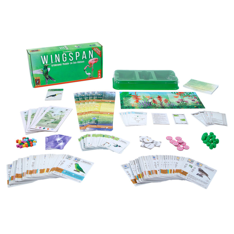 Load image into Gallery viewer, 999games 999 games wingspan: midden- en zuid-amerika bordspel (uitbreiding, nederlands, 1 - 5 spelers, 40 - 70 minuten, vanaf 10 jaar)
