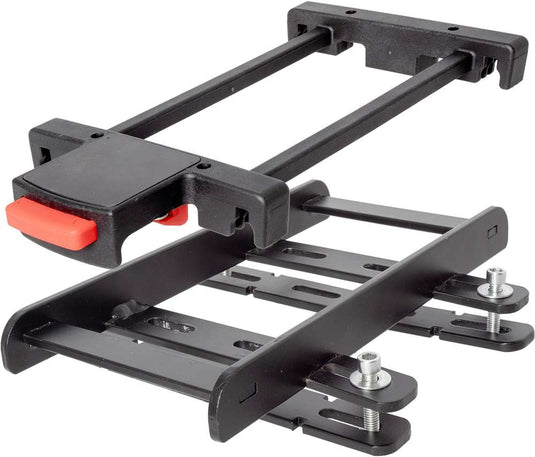 M-wave one snap system for luggage carrier basket