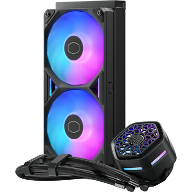Cooler master masterliquid 240 atmos ii vrm fan argb waterkoeling (zwart)