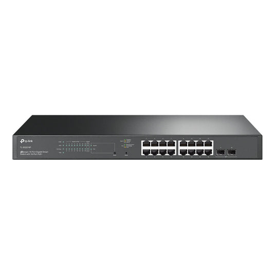 Tp-link omada sg2218p jetstream 18-poorts gigabit smart switch (zwart, 16x poe+, 2x gigabit sfp)
