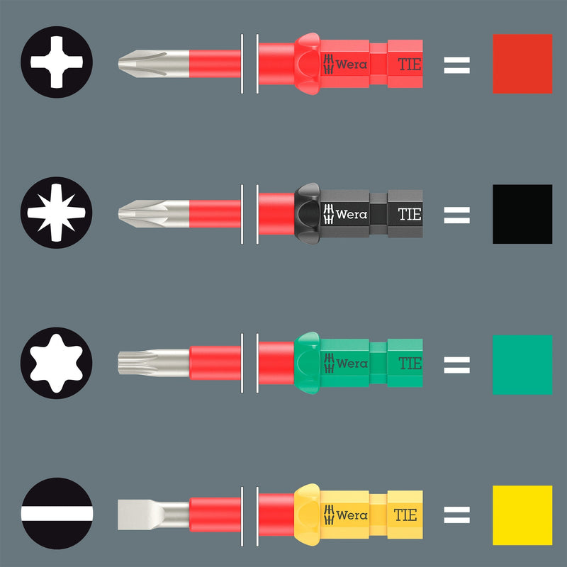 Load image into Gallery viewer, Wera kraftform kompakt vde rvs 17 extra slim 1 tool finder, 17‑delig schroevendraaier (rood blauw)
