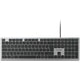 Kensington kb515 eq usb-c usb-a wired keyboard (grijs, us-international lay-out (qwerty), scissor switches, 100%)