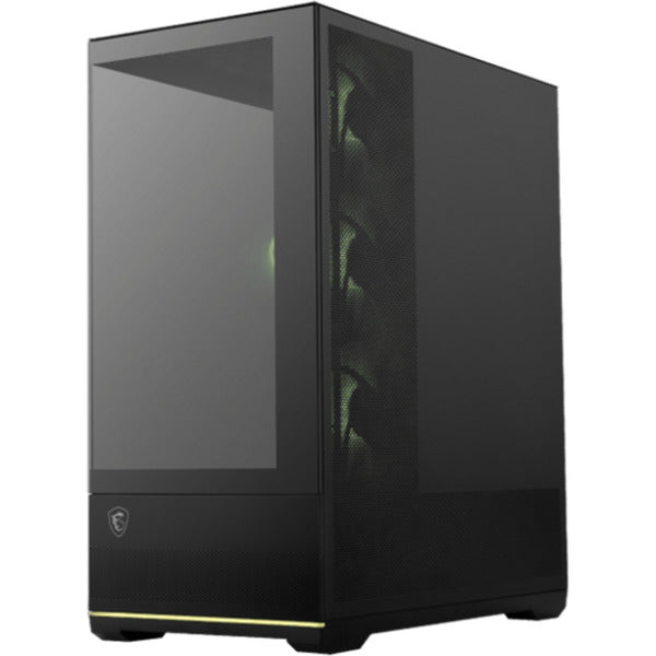 Load image into Gallery viewer, Msi mag pano 110r pz midi tower behuizing (zwart | 2x usb-a | 1x usb-c | tempered glass)
