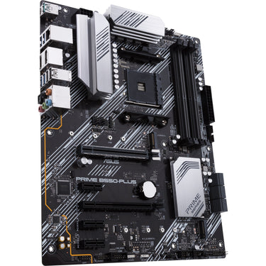 Asus prime b550-plus socket am4 moederbord (zwart zilver, raid, gb-lan, sound, atx)