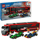 Lego city f1 truck met rb20 en amr24 f1® auto's speelset - 60445