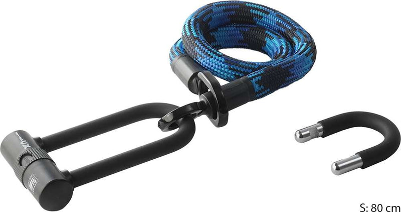 Load image into Gallery viewer, Texlock eyelet u x - u-lock incl. textile cable with steel core

