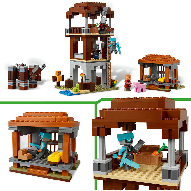 Load image into Gallery viewer, Lego minecraft 21278 de plunderaar buitenpost en verwoester
