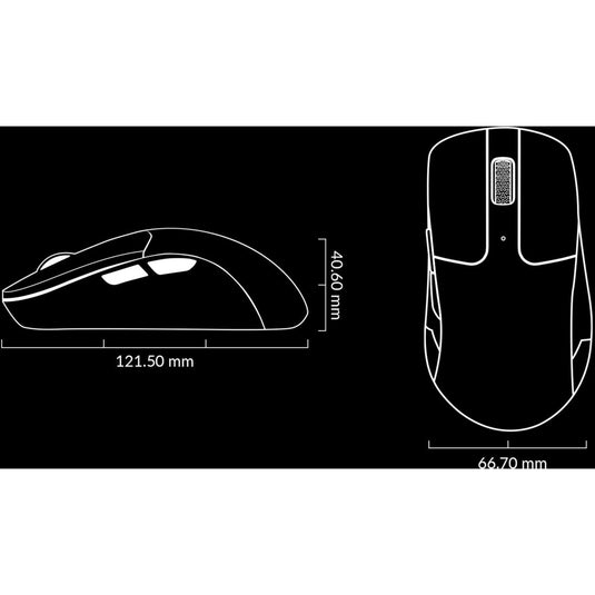 Keychron m2 wireless gaming muis (zwart)