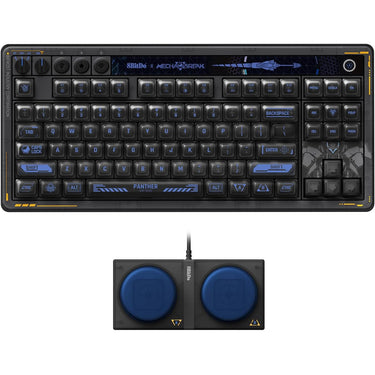 8bitdo retro 87 mechanical keyboard - mecha break (zwart, us lay-out (qwerty), kailh box jellyfish pro glaze, 80% (tkl), abs keycaps, hot-swap, bluetooth le 5.0, wireless 2.4ghz, usb)