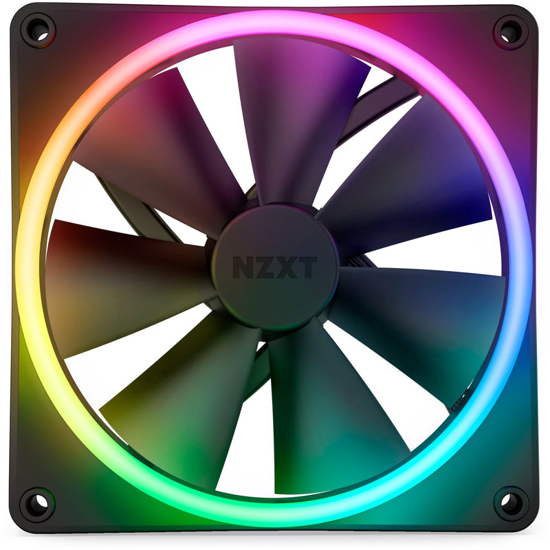 Load image into Gallery viewer, Nzxt f140 rgb duo case fan (zwart, 140 x 140 x 25 mm, pwm, zonder controller)
