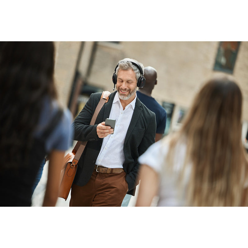 Load image into Gallery viewer, Jabra evolve2 75 on-ear headset (zwart, link380a, microsoft teams)
