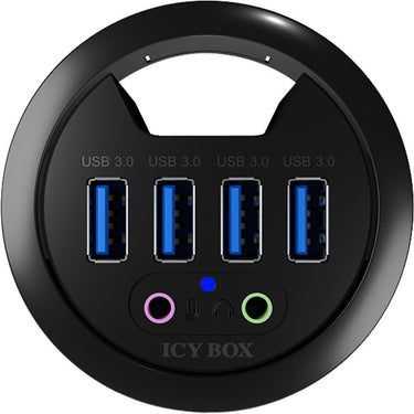Icy box ib-hub1403a usb-hub (zwart)