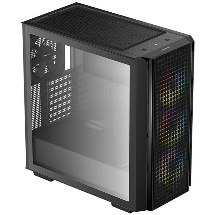 Load image into Gallery viewer, Deepcool cg540 midi tower behuizing (zwart | 2x usb-a | window)
