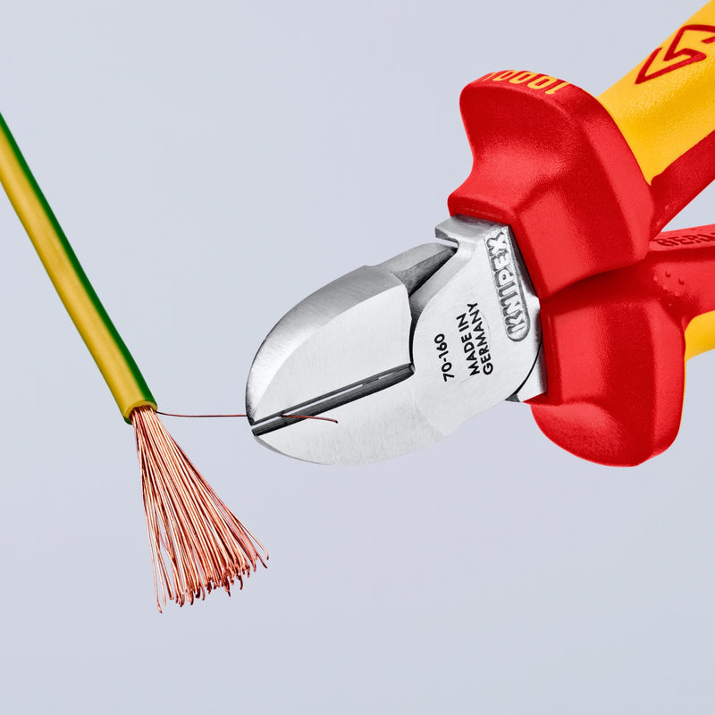 Load image into Gallery viewer, Knipex zijsnijtang vde 70 06 160 kniptang (rood geel, vde-getest)

