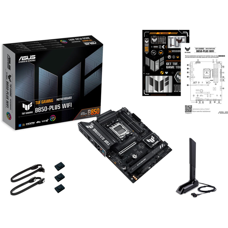 Afbeelding laden in galerijviewer, Asus tuf gaming b850-plus wifi socket am5 moederbord (raid, 2.5gb-lan, wi-fi 7, bt, sound, atx)
