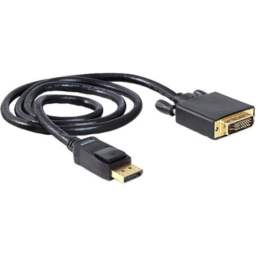 Delock displayport naar dvi kabel adapter (zwart, 1 meter)