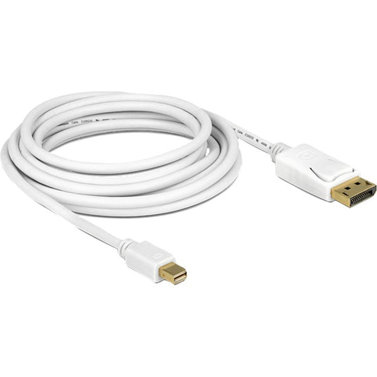 Delock mini displayport > displayport adapter (wit, 3 meter)