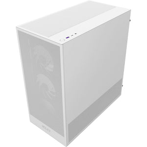 Nzxt h5 flow rgb v2 midi tower behuizing (wit | 1x usb-a | 1x usb-c | rgb | tempered glass)