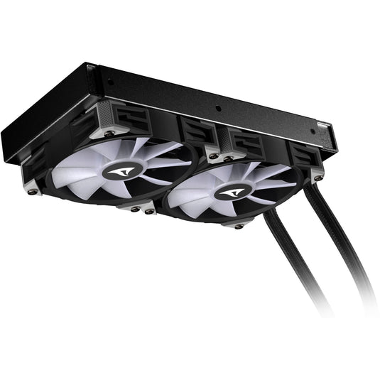 Sharkoon s70 rgb waterkoeling (zwart, 4-pins pwm fan-connector)