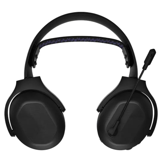 Lenovo legion h410 draadloze gamingheadset over-ear gaming headset (zwart paars, bluetooth, 2,4 ghz, playstation 4, playstation 5, nintendo switch, pc)