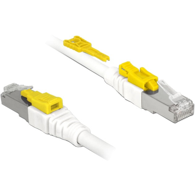 Load image into Gallery viewer, Delock netwerkkabel rj-45 secure met cat.6a (wit, 85335, 5 meter)
