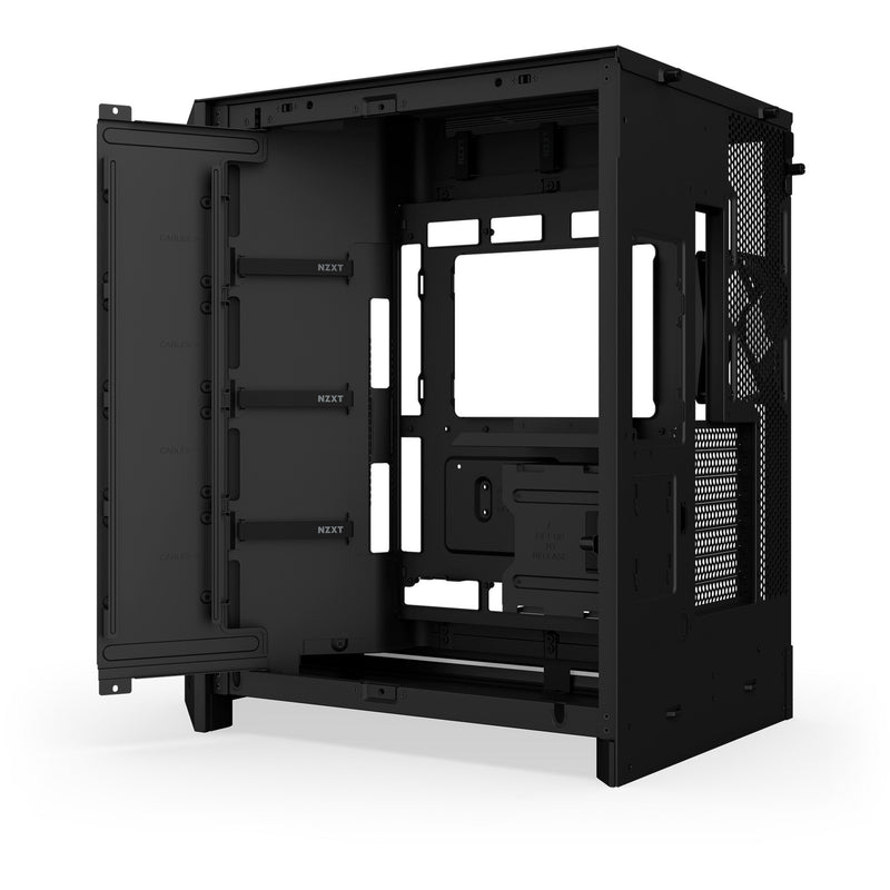 Load image into Gallery viewer, Nzxt h9 flow rgb+ midi tower behuizing (zwart (mat) | 2x usb-a | 1x usb-c | rgb | tempered glass)
