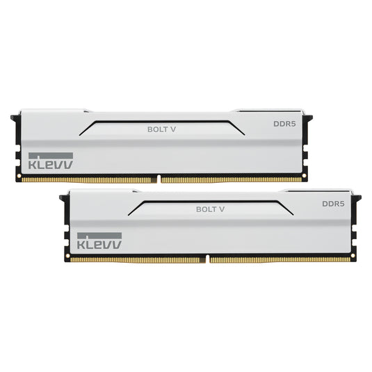 Klevv bolt v 32 gb ddr5-6000 (2x 16 gb) werkgeheugen (wit, kd5agu880-60a300i, xmp 3.0, expo)