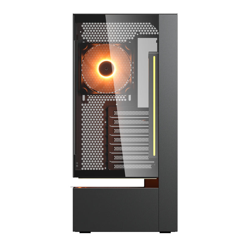 Load image into Gallery viewer, Cougar cfv235 midi tower behuizing (zwart | 2x usb-a | 1x usb-c | rgb | tempered glass)
