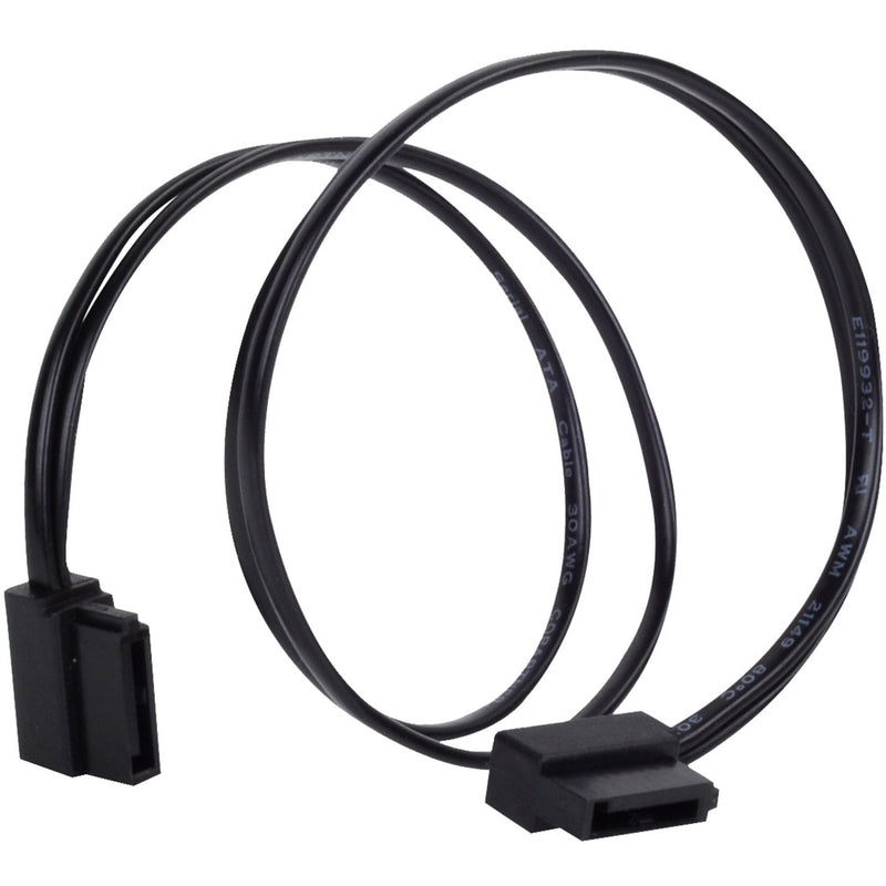 Load image into Gallery viewer, Silverstone sata iii kabel 30cm (zwart, 6gb s, low profile connector, cp11b-300)
