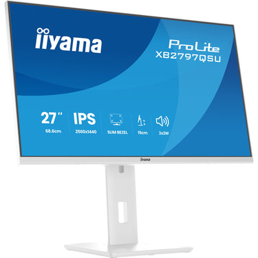 Iiyama prolite xb2797qsu-w1 27 monitor (wit (mat), hdmi, displayport, usb, audio)