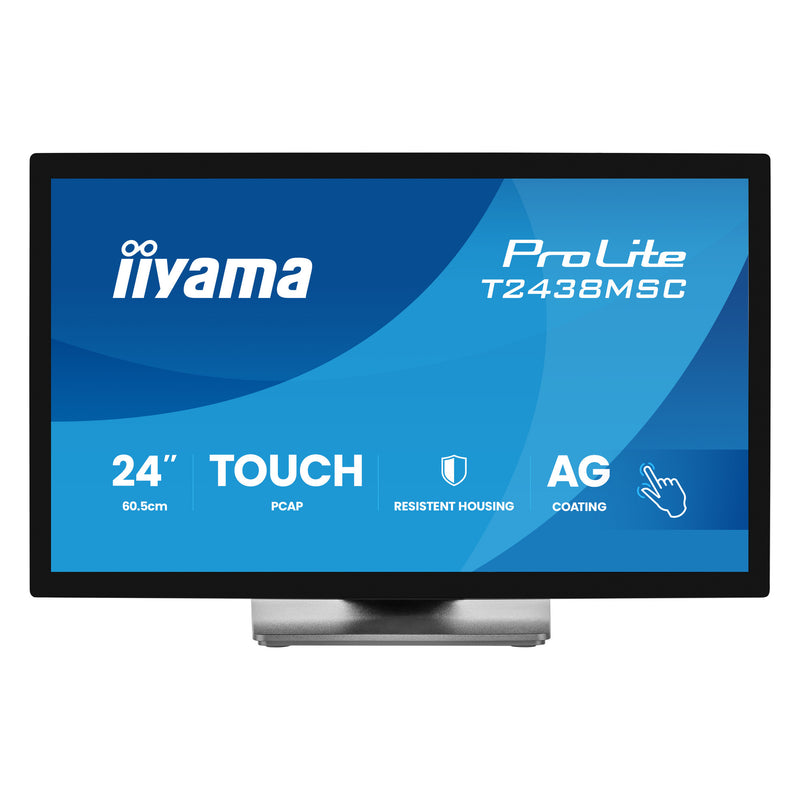 Load image into Gallery viewer, Iiyama prolite t2438msc-b2 23.8 touchscreen monitor (zwart, 120 hz, hdmi, displayport, audio, usb, touch)
