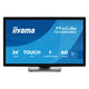 Iiyama prolite t2438msc-b2 23.8 touchscreen monitor (zwart, 120 hz, hdmi, displayport, audio, usb, touch)