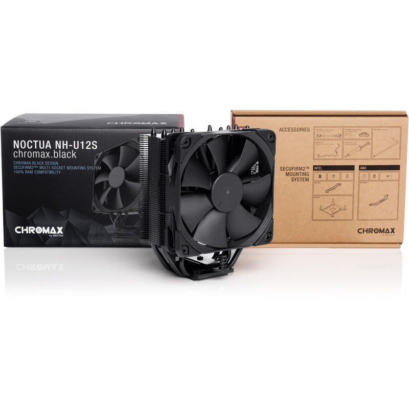 Load image into Gallery viewer, Noctua nh-u12s chromax.black cpu-koeler (zwart)
