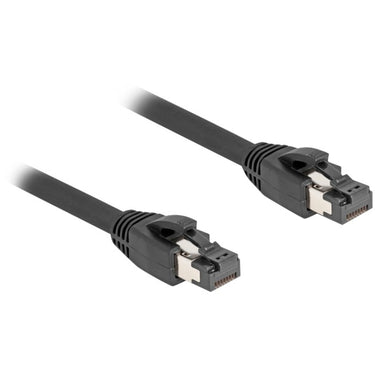 Delock netwerkkabel s ftp, rj-45 met cat.8.1 (zwart, 15 meter)