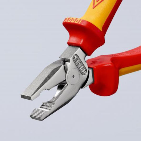 Knipex kracht-kombitang 02 06 180 vde combinatietang (rood geel, lengte 180mm)