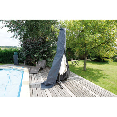 Nature tuinmeubelafdekhoes voor staande parasol (groot) afdekking (grijs, 6030617)