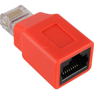Goobay adapter rj45 cat.5 crossover (rood)