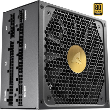 Sharkoon rebel p30 gold modulaire 1300 watt voeding (zwart, 1x 12vhpwr, 8x pcie)