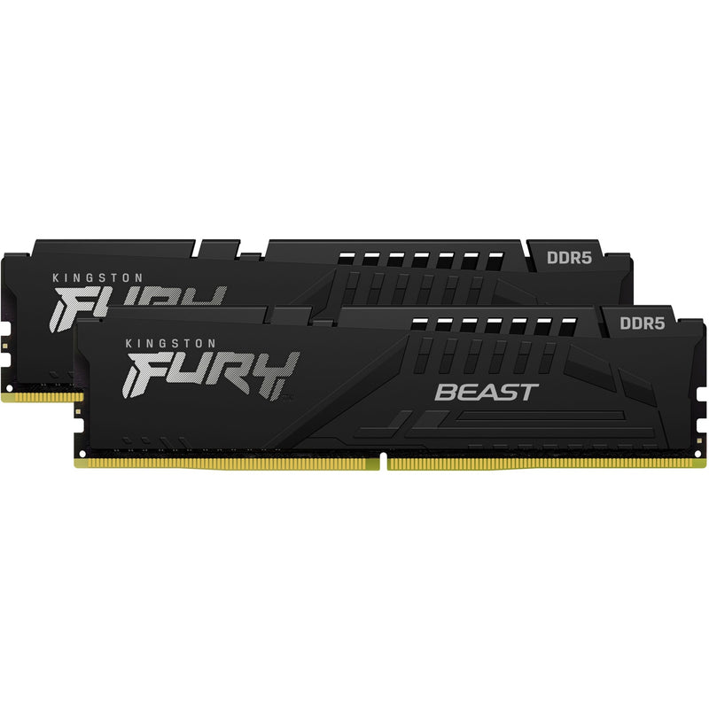Load image into Gallery viewer, Kingston fury beast 32 gb ddr5-5600 (2x 16 gb) werkgeheugen (zwart, kf556c36bbek2-32, xmp 3.0, expo)
