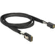 Delock mini sas hd sff-8643 naar mini sas sff-8087 adapterkabel (zwart, 1 meter)