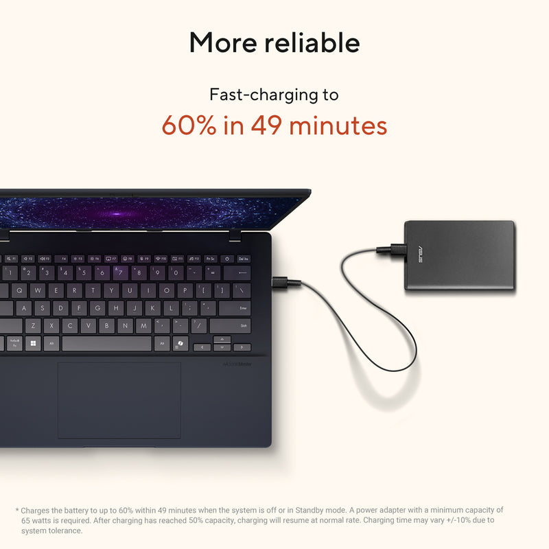 Afbeelding laden in galerijviewer, Asus vivobook 14 m1407ga-ly012w 14 copilot+ laptop (zilver | ryzen 7 445 | radeon 840m | 16 gb | 512 gd ssd)
