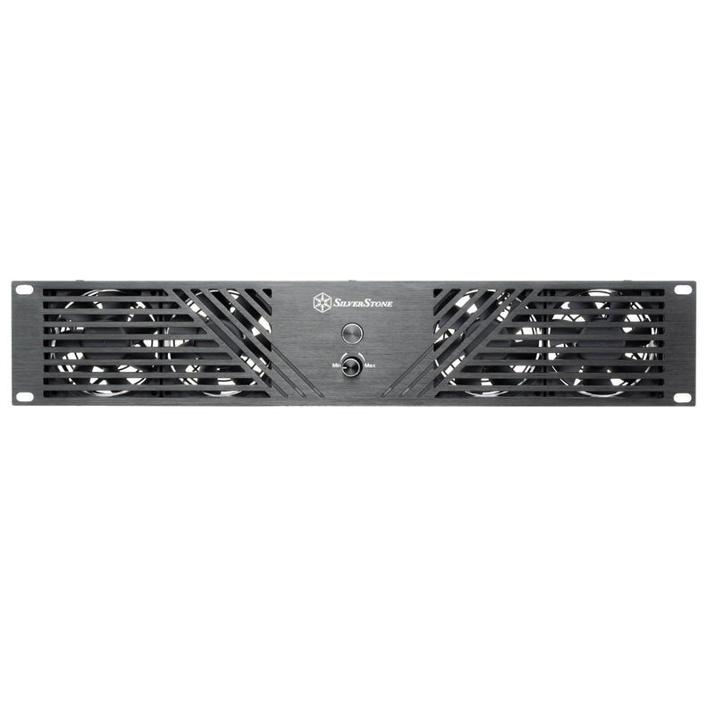 Load image into Gallery viewer, Silverstone rcp2b-480 case fans (zwart, 4 stuks, 80 x 80 x 25 mm, 2u externe fan module)
