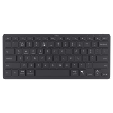 Trust nado ii bluetooth-toetsenbord (zwart, us lay-out (qwerty), scissor switches, 80% (tkl), bluetooth)