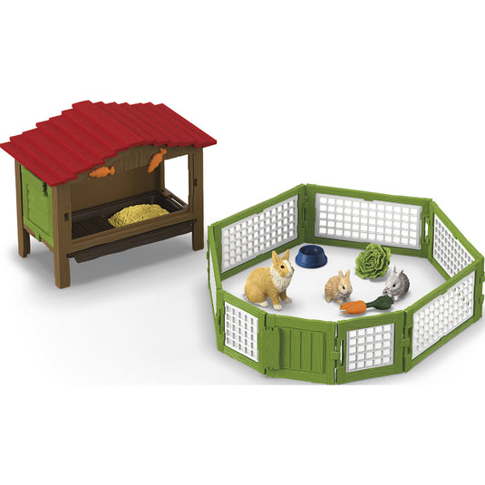 Schleich farm world - konijnenhok speelfiguur (42728)